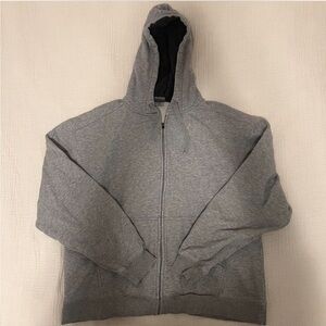 vintage champion grey zip-up hoodie